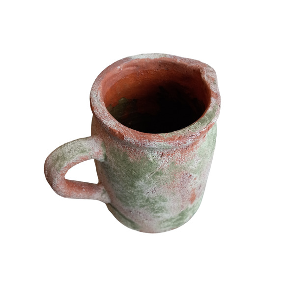 Rustic Handcrafted pottery jug pitcher vase - Picture 11 of 13